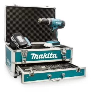 Taladro Rotomartillo Atornillador 18V 1.5A 1/2" KIT COMPLETO